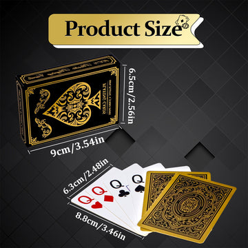 Playing Cards 4 Pack, Plastic Playing Cards Waterproof, 4 Deck of Cards Bulk, Jumbo Large Print Cards for Adults Seniors, Premium Poker Card Set Bulk