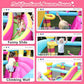 SunSports Bounce House for Kids, Inflatable Bouncy House, Indoor Toddler Bounce House, Pink Bounce House with Slide, Bouncy Castle for Backyard