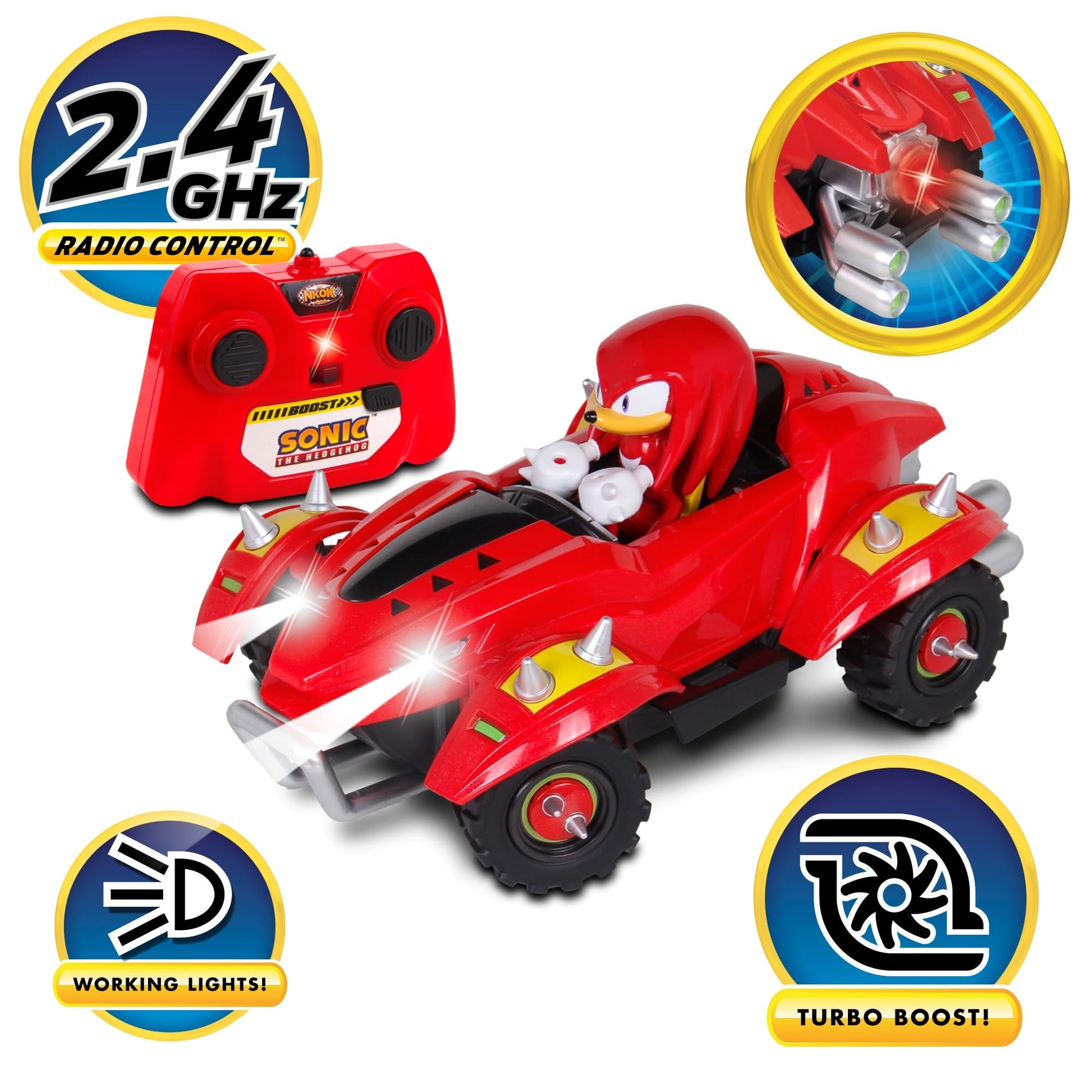 NKOK Sonic Racing CrossWorlds: Knuckles The Echidna 2.4GHz RC