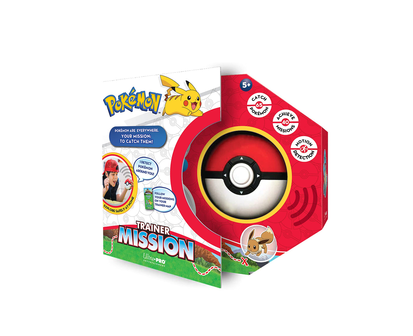 Ultra Pro Pokémon Trainer Mission Toy - Interactive Poké Ball Guessing Game, Fun for Family & Friends, Explore with Pokeball Toy, Learn & Catch