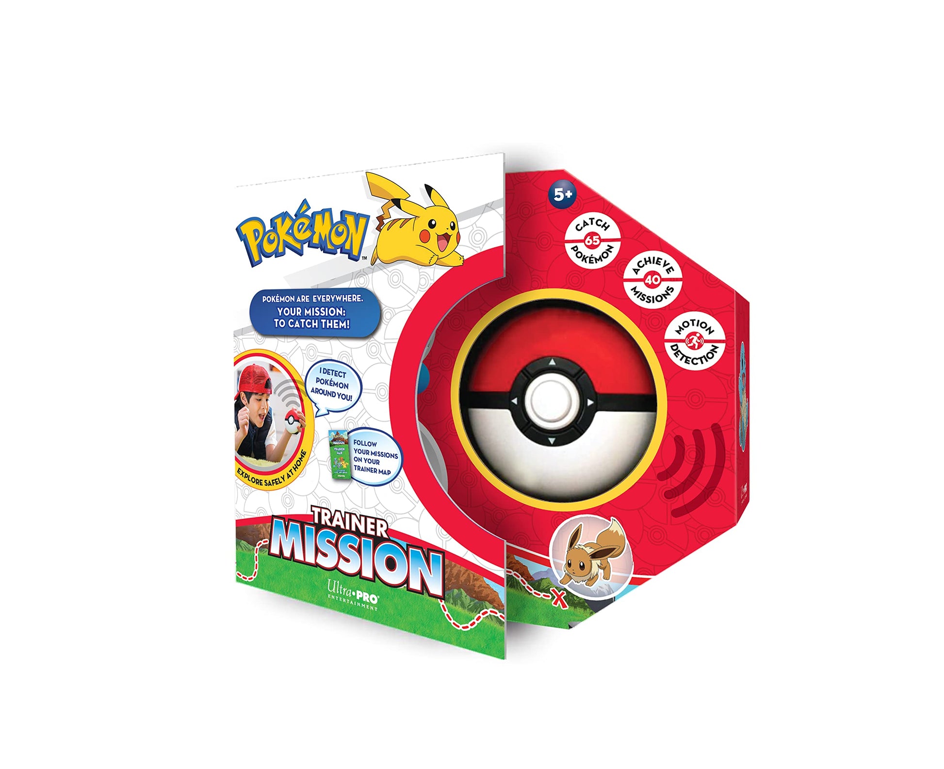 Ultra Pro Pokémon Trainer Mission Toy - Interactive Poké Ball Guessing Game, Fun for Family & Friends, Explore with Pokeball Toy, Learn & Catch