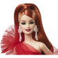 Barbie 2024 Holiday Dolls, Seasonal Collector Toy, Signature, Plaid Gown with Red Bow, Displayable Packaging, Red Hair