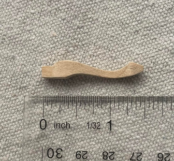 Miniature Furniture Legs for Dollhouse, 1:12 Scale, Natural Wood, 1.5 Inch Height, 4 Pack, #7