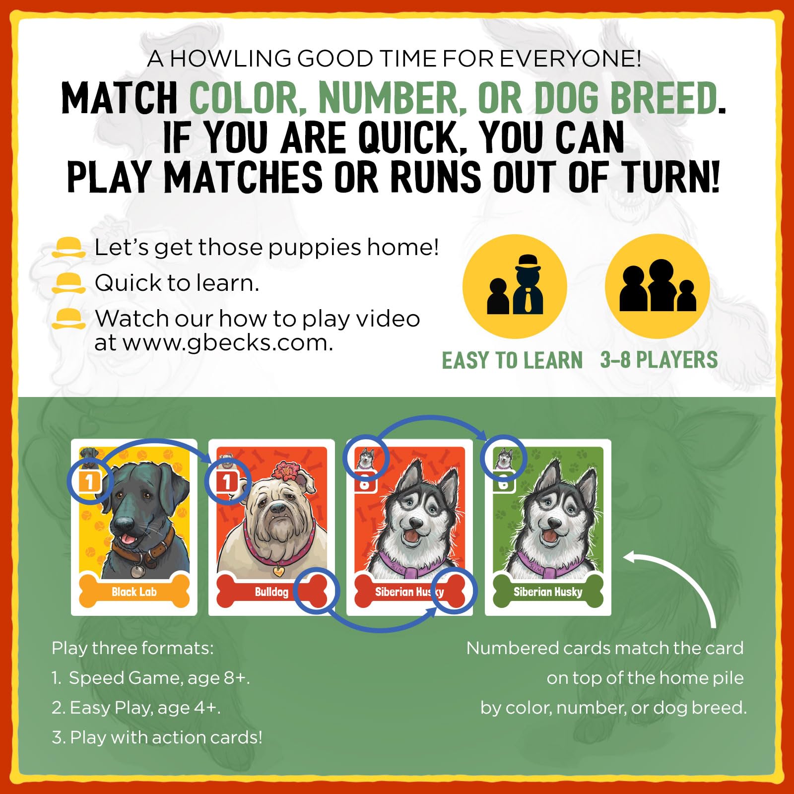 Grandpa Beck's Games Nuts About Mutts - Family-Friendly Hand-Elimination Card Game - for Kids, Teens, and Adults - from The Creators of Cover Your