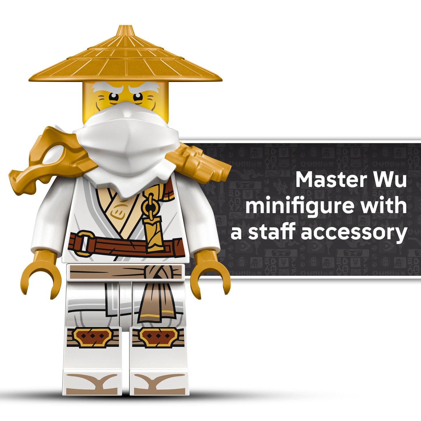 LEGO NINJAGO The Guardian Dragon - Model Building Kit from Legends Monstrosity Series - Room Decor for Teens - Includes Master Wu Minifigure - Gift