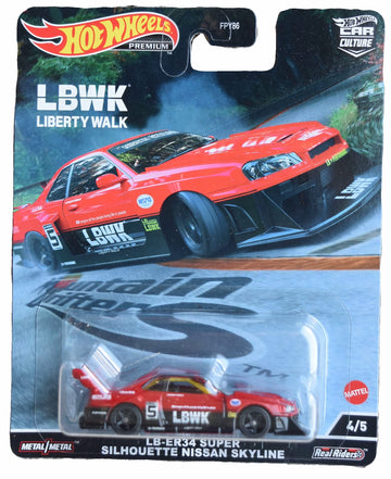 Hot Wheels LB-ER34 Super Silhouette Nissan Skyline, Mountain Drifters Nissan Skyline