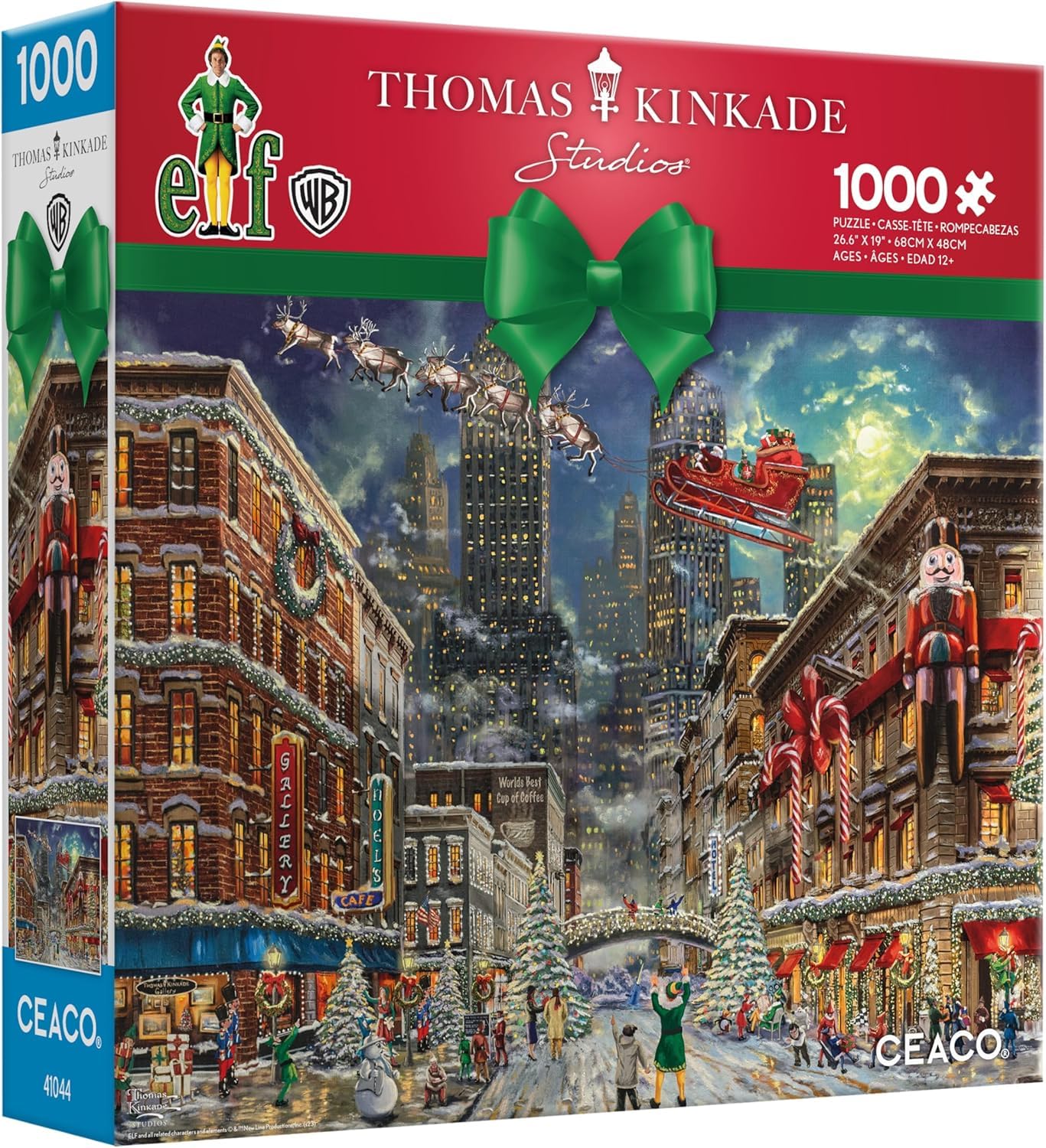 Ceaco - Thomas Kinkade Christmas Elf - 1000 Piece Jigsaw Puzzle for Adults