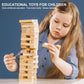 NiToy Wooden Plank Building Blocks 200PCS Sensory Toy for Kids, Montessori STEM Playset with Natural Pine Wood Creative Shapes for Educational