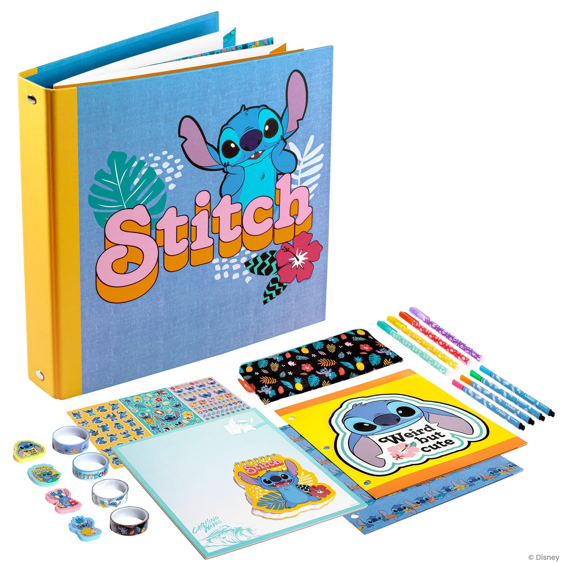 Fashion Angels Disney's Stitch 3-Ring Binder Stationery Set