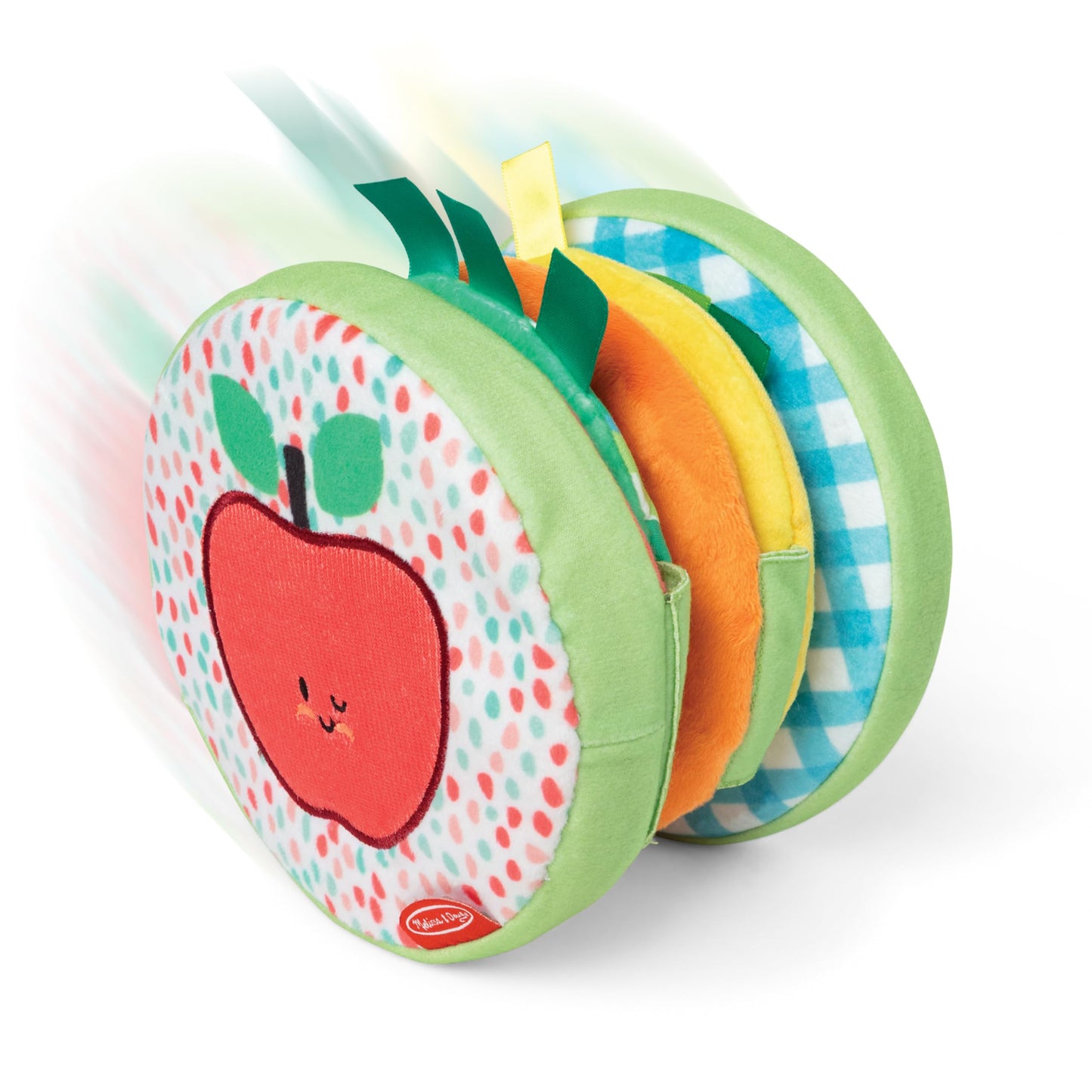 Melissa & Doug Farmers Market Tummy Time Sensory Roller & Soft Baby Book