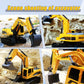 Remote Control Excavator,Toy Digger Remote Control Digger Excavator Toys,Engineering Sand Digger Construction Vehicle Toy RC Excavator Toy Cars