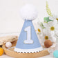 AOQURE Boy/Girl 1st Birthday Hat - Baby First Birthday Party Decorations,One Party Hat For Boys/Girls,Simple Birthday Hat Photo Props,One Cake Smash