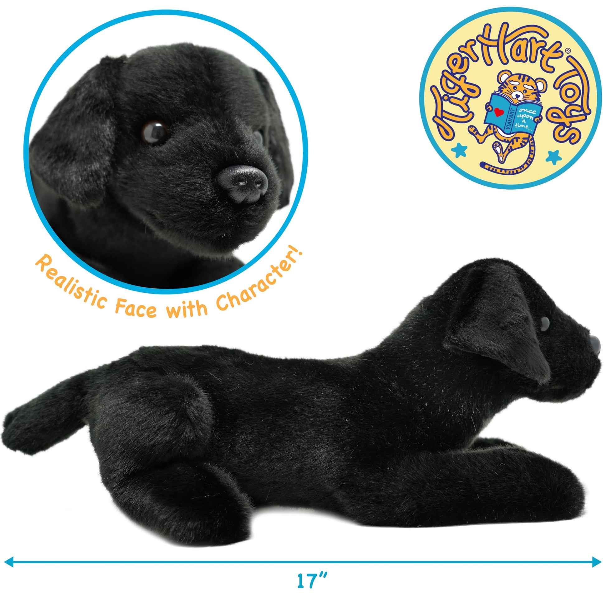 TigerHart Blythe The Black Lab - 12 Inch Stuffed Animal Plush
