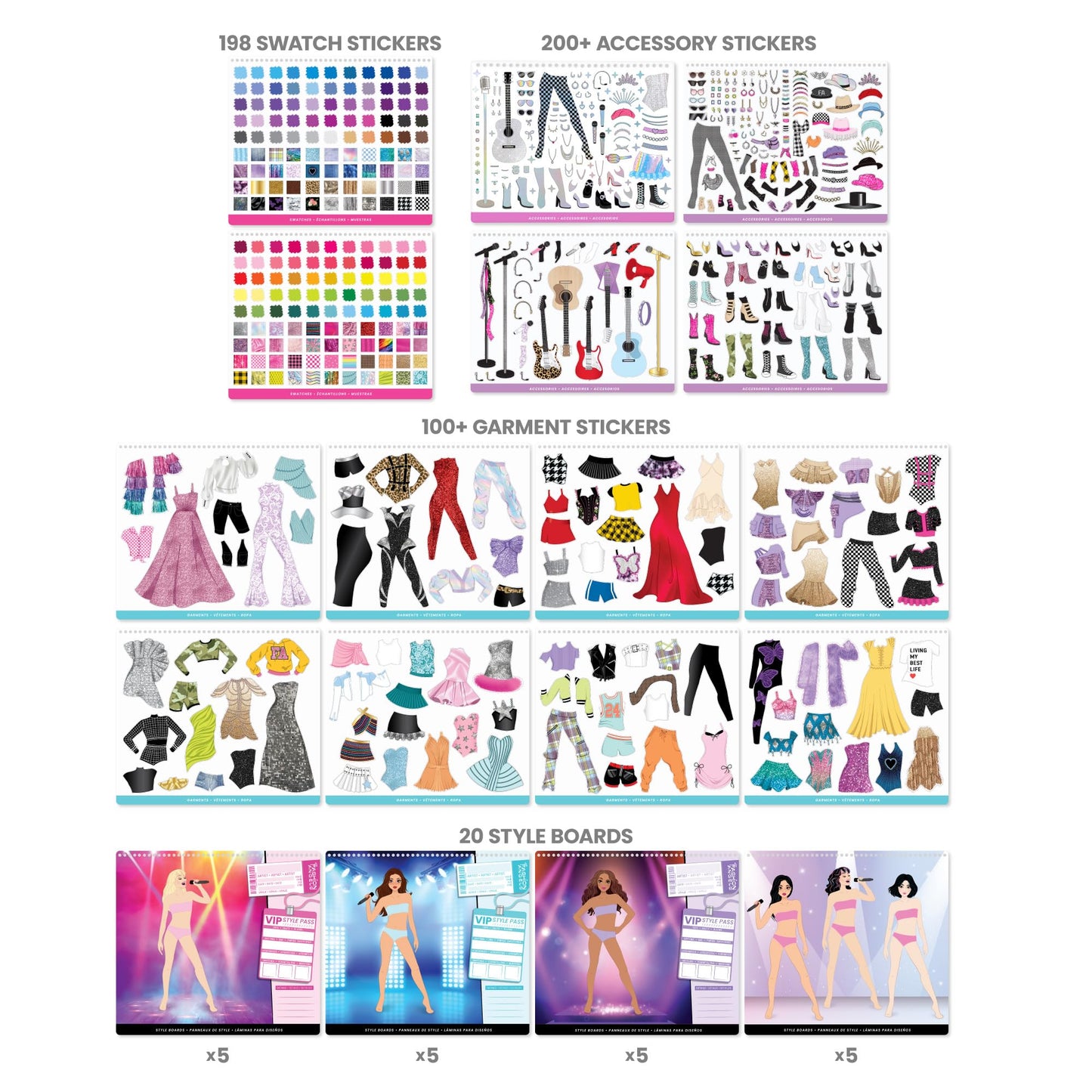 Fashion Angels Live! in Concert Sticker Stylist Fashion Set