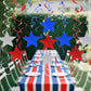 jiebor 30Pcs Red White and Blue Streamers Decorations Star Swirl Garland Banner Hanging for Memorial Day 4th Of July Independence Day Labor Day Home