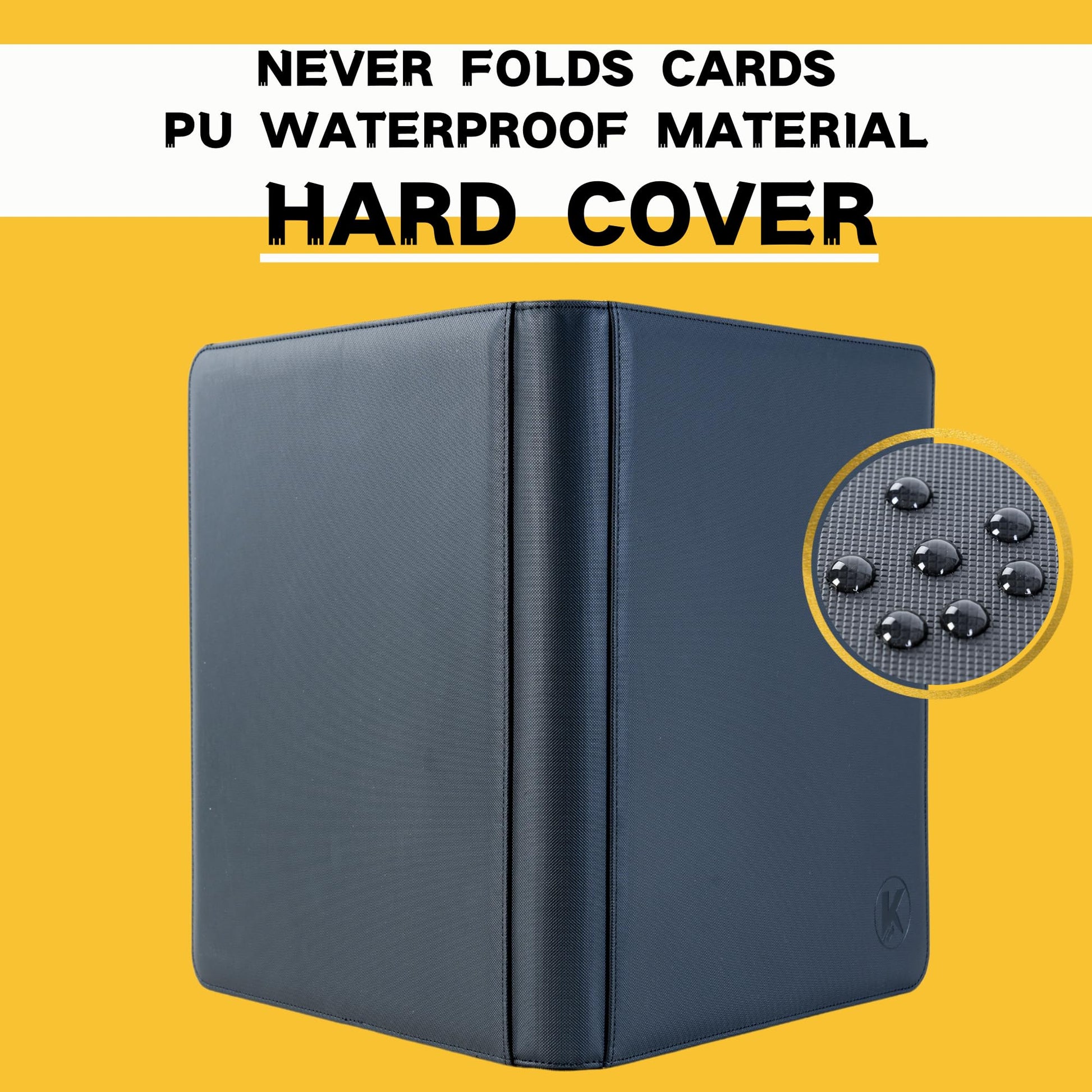 KUOOKING Top loader Binder, Holds 128+ Toploaders, 4 Pocket Top Loader Card Storage Case, Double-Sided Pockets for trading card in 3 x 4'' Toploaders