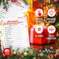 RokAPary Christmas Word Scramble Game, Christmas Holiday Party Ideas, Play Pack of 30 Cards 5”x7”. Made in USA