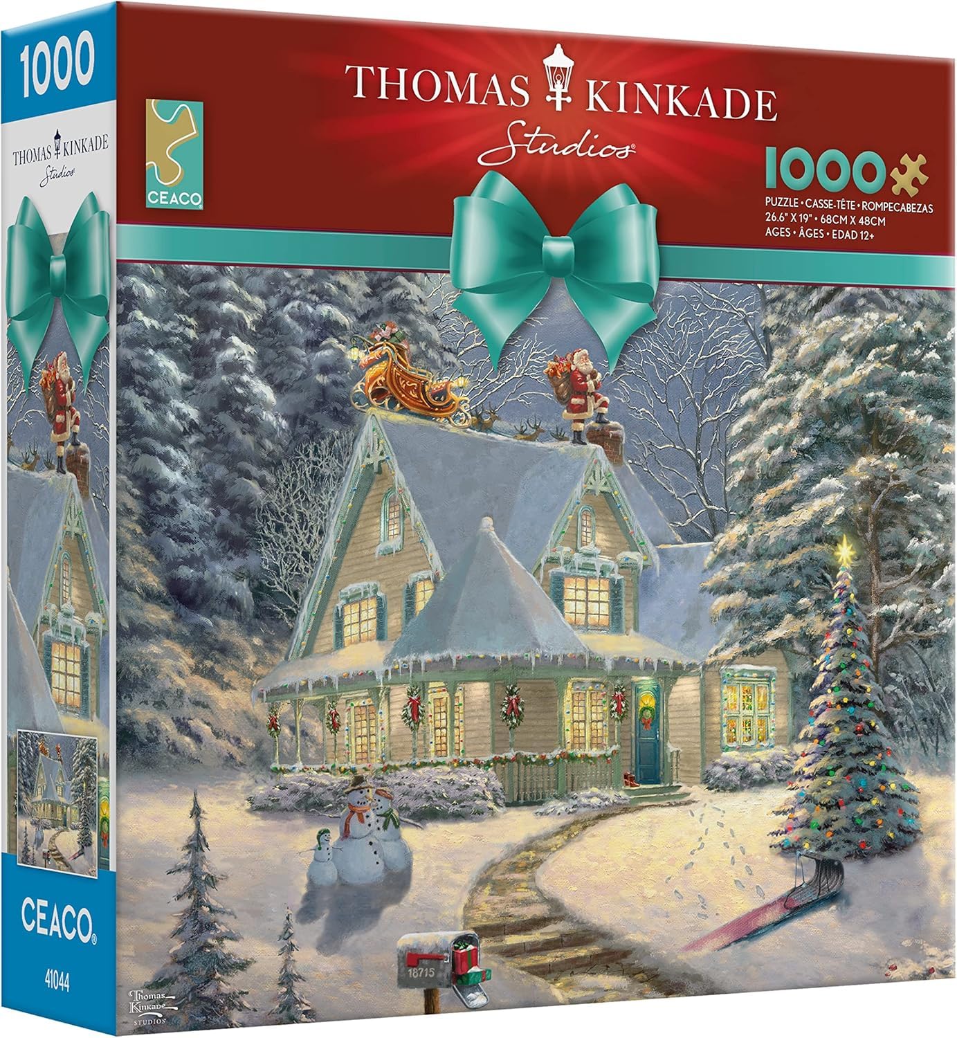Ceaco - Thomas Kinkade Christmas Midnight - 1000 Piece Puzzle for Adults