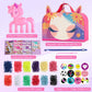 Bracelet Making Kit Gift for Girls Ages 8-12, 1200 Colorful Elastic Cloth Rubber Loom Bands Weaving Loom Bracelet Kit DIY Arts and Crafts Kit Toys