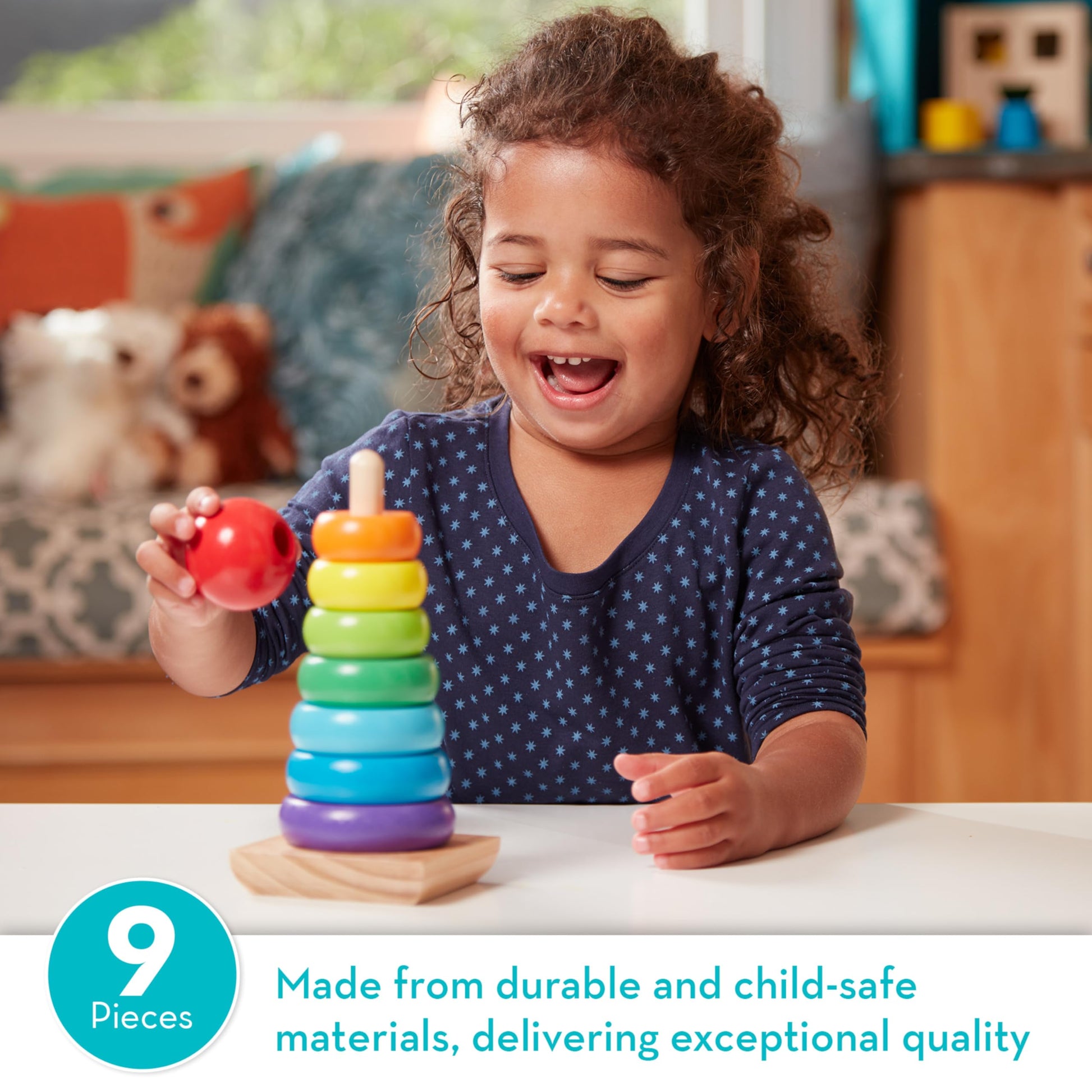 Melissa & Doug, Toy Stacker Rainbow