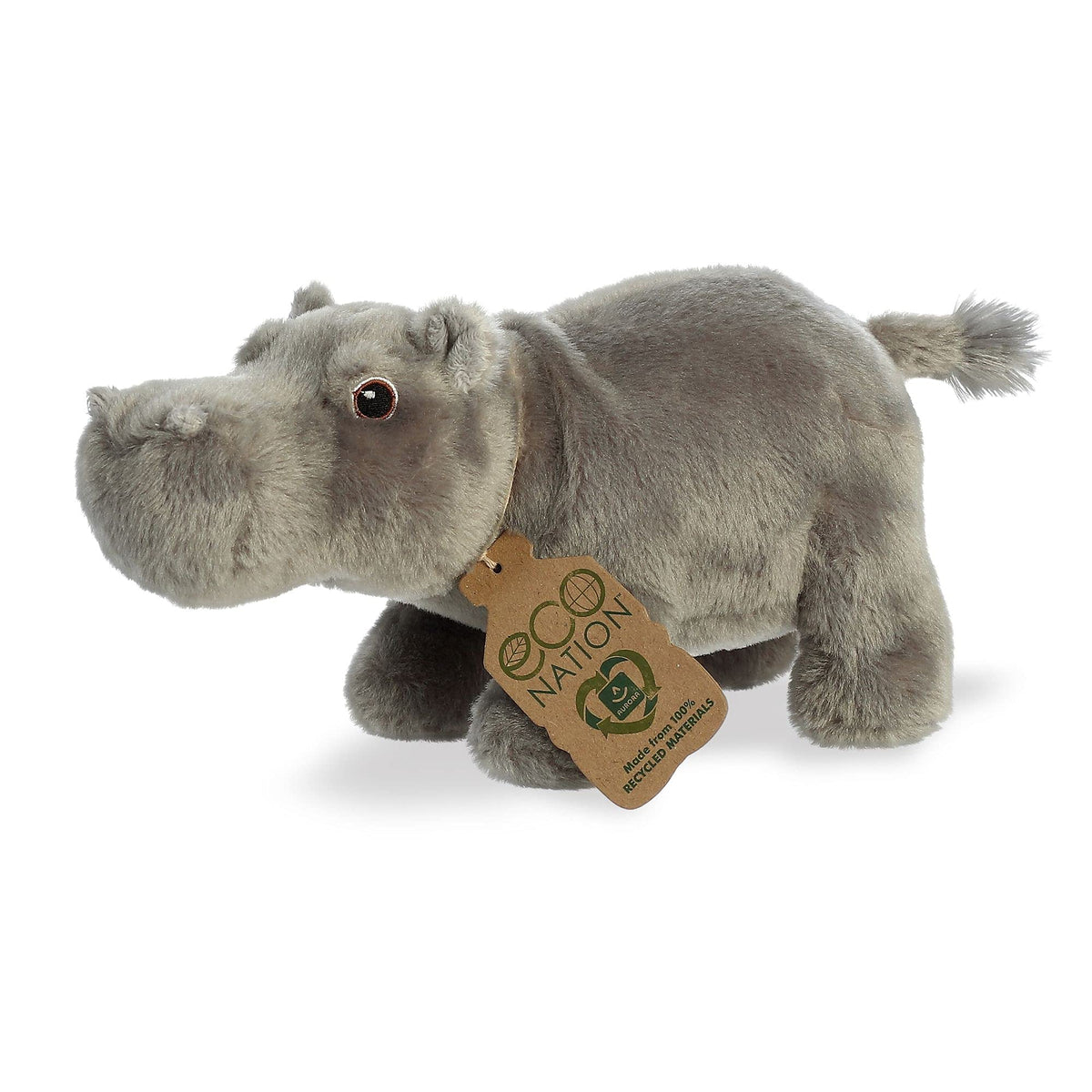 Aurora Eco Nation 10.5" Hippopotamus Responsibly Made Stuffed Animal