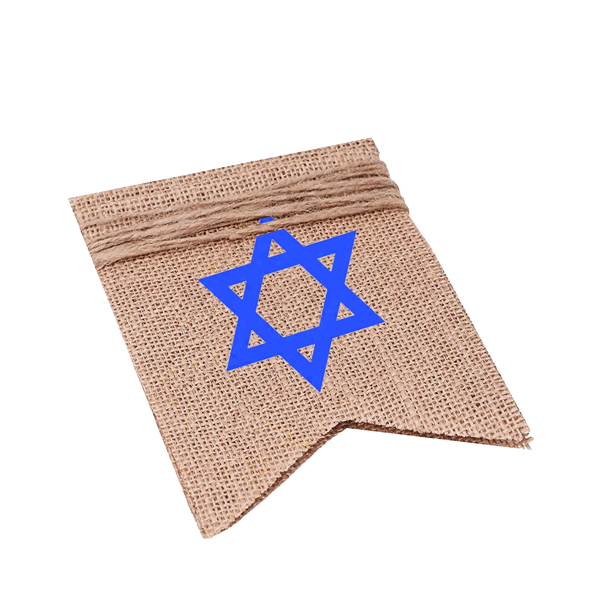 Mandala Crafts Burlap Happy Shavuot Banner Jewish Holiday Hanging Flag Sign