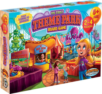 My First Theme Park Board Game for Kids Ages 5+- Build an Amusement Park with Cute Rides & Games - Fun Family Tile-Placement Strategy Game - Easy