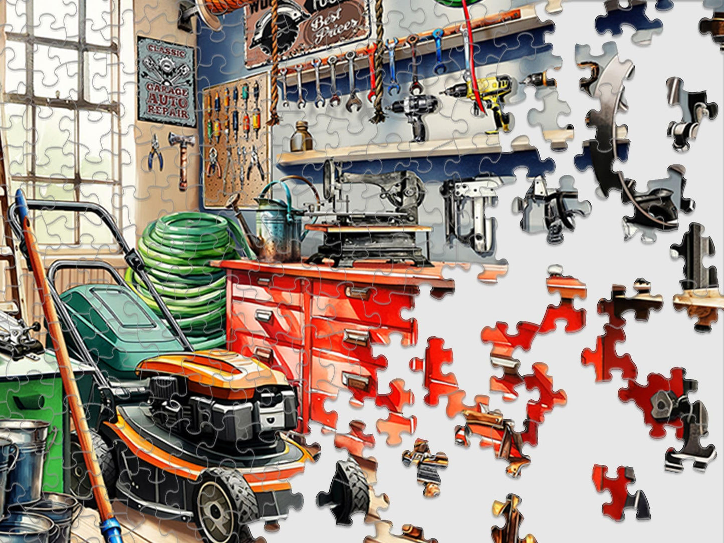 Springbok Tool Man's Garage 1000 Piece Jigsaw Puzzle for Adults