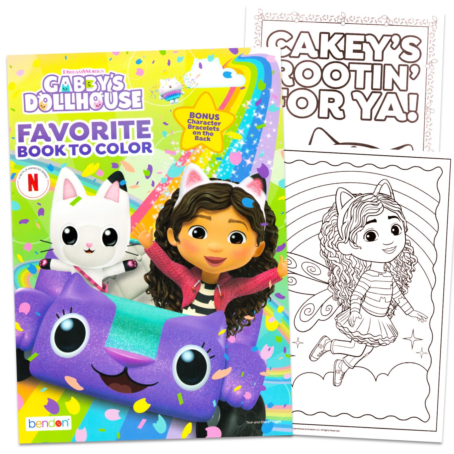 DreamWorks Gabby's Dollhouse Coloring and Activity Book Set - 32 Cartoon Coloring Pages, Activity Sheets, Game, Puzzles, More | Gabby's Dollhouse
