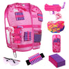 Girls Tactical Vest Kit with Blaster - Kids Pink Tactical Vest Compatible with Nerf Rebelle N-Strike Purple Darts Googles for Girl
