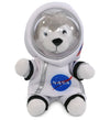 DolliBu Grey Wolf Astronaut Plush Toy - Wild Life Astronaut Stuffed Animal with Space Helmet and NASA Astronaut Suit, Spaceman Doll Decor for Girls