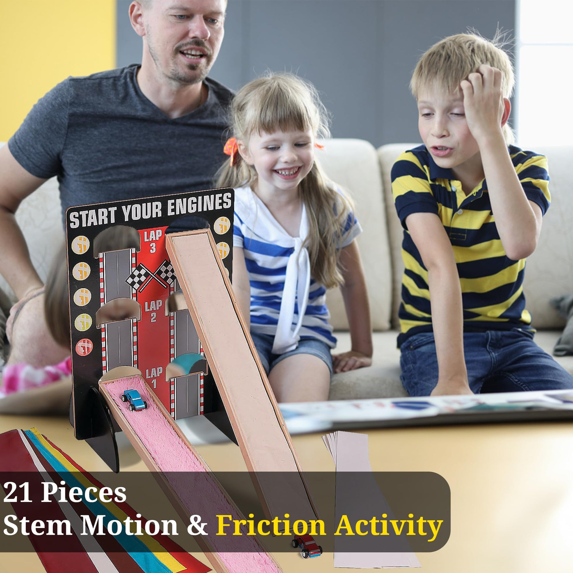 Fun Express STEM Motion & Friction Science Kit for Kids Age 5-12