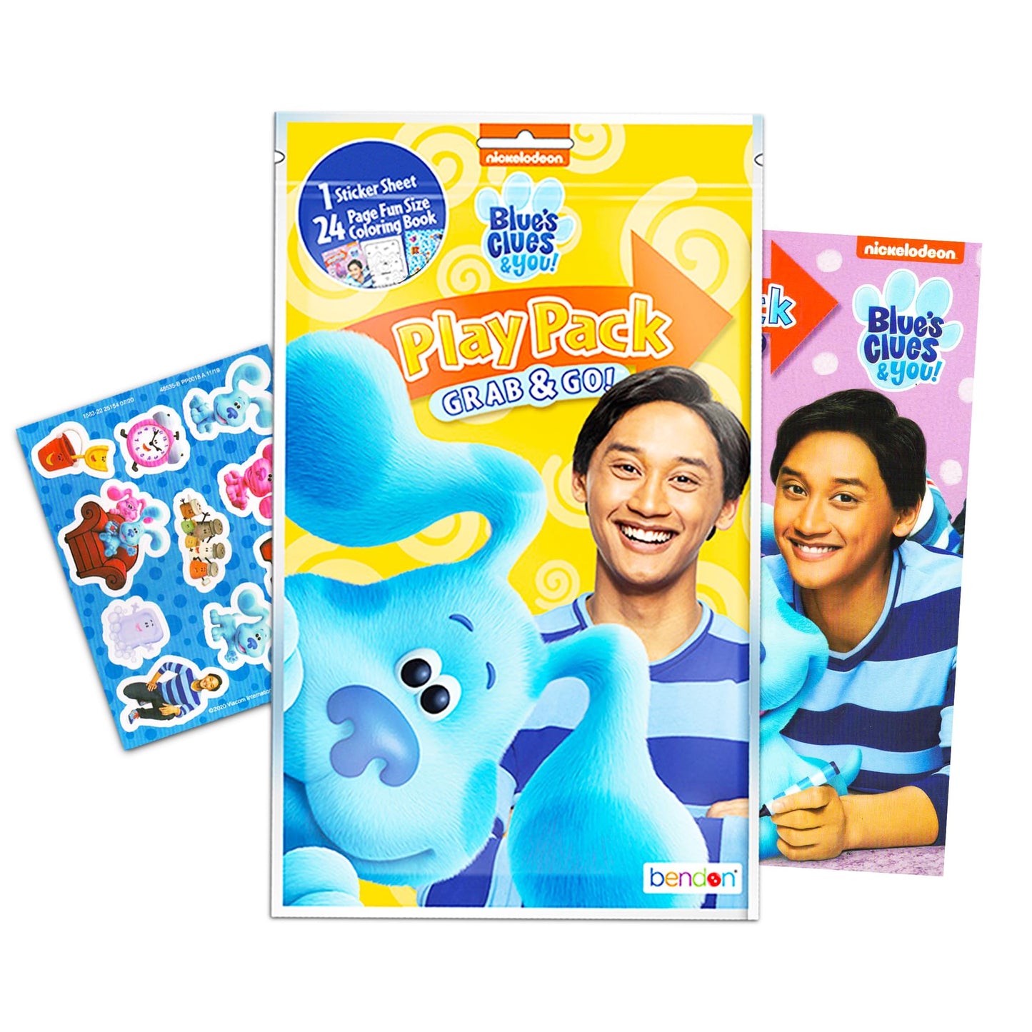 Blues Clues Party Favors Packs ~ Bundle Includes 12 Sets with Blue's Clues and You! Stickers, Coloring Books and More | Party Supplies