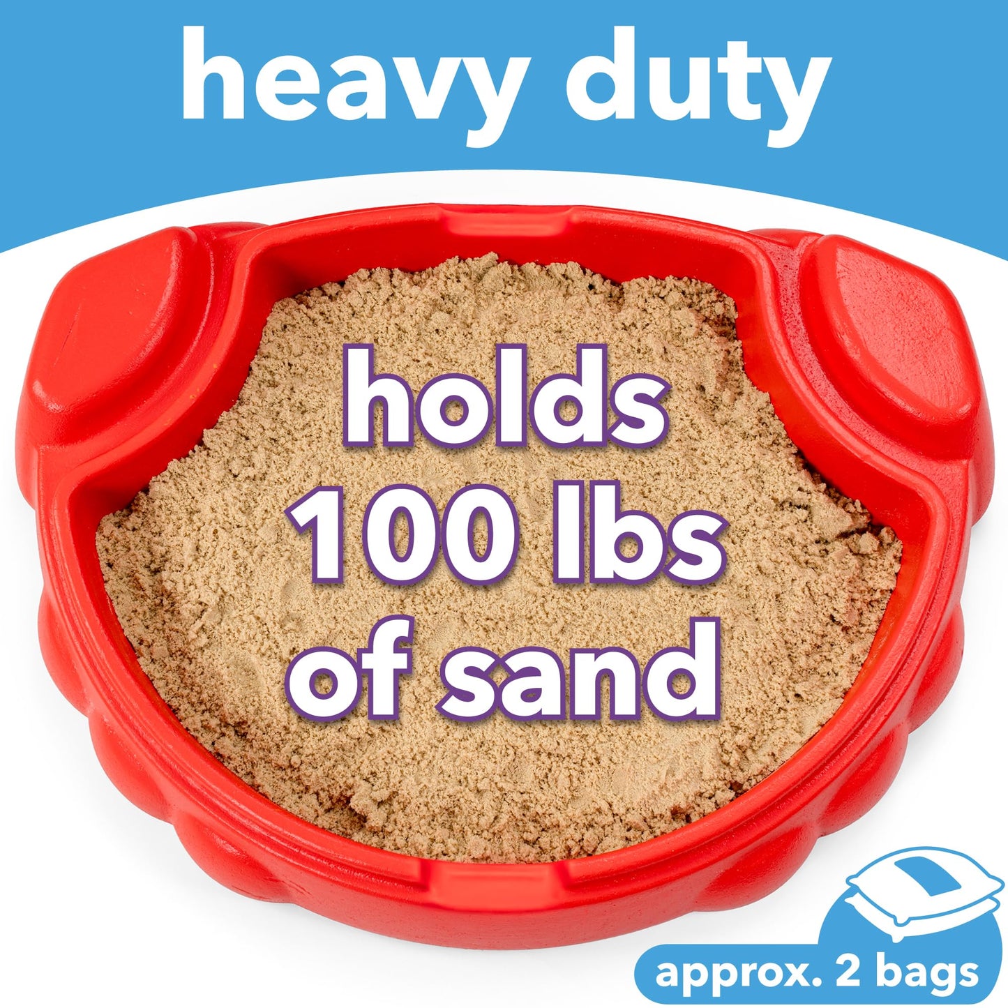 Simplay3 Coastal Crab Fully Assembled Sandbox for Kids, Toddler Outdoor Sand Box with Lid for Playground, Backyard, Ages 1.5 to 5 Years, Made in USA