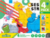 Buffalo Games - Sesame - 4 Pack, 12-48 Piece Puzzles for Kids Ages 4+