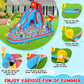 AKEYDIY Bounce House Water Slide for Kids 3-12 - Outdoor/Indoor Inflatable Water Slide with Slides Backyard, Dump Bucket, Climbing Wall, Splash Pool
