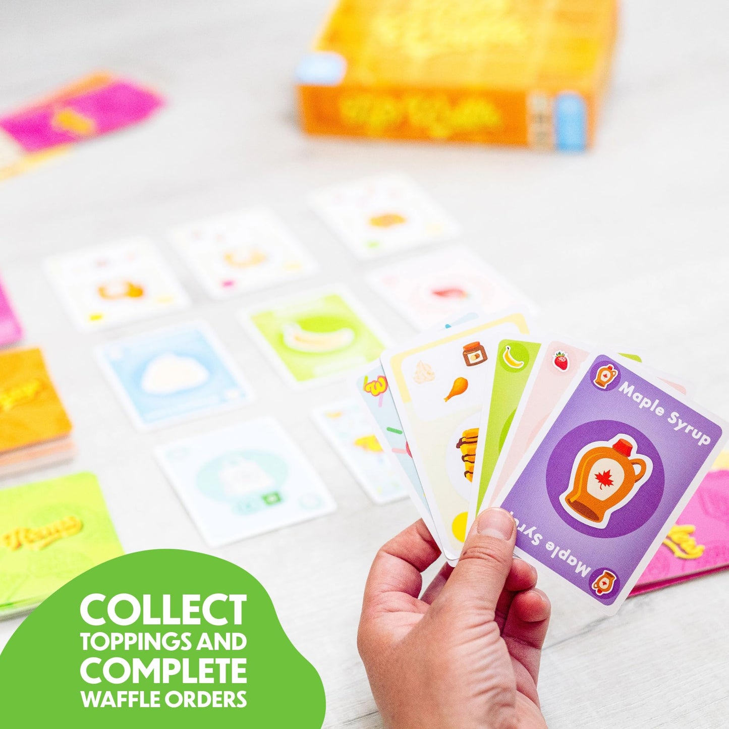 Lovemore Games Top Waffle Card Game - Beautifully Delicious Game for Kids, Teens, Adults, and Family Game Night - Great Gift for Ages 7+, 2-6 Players