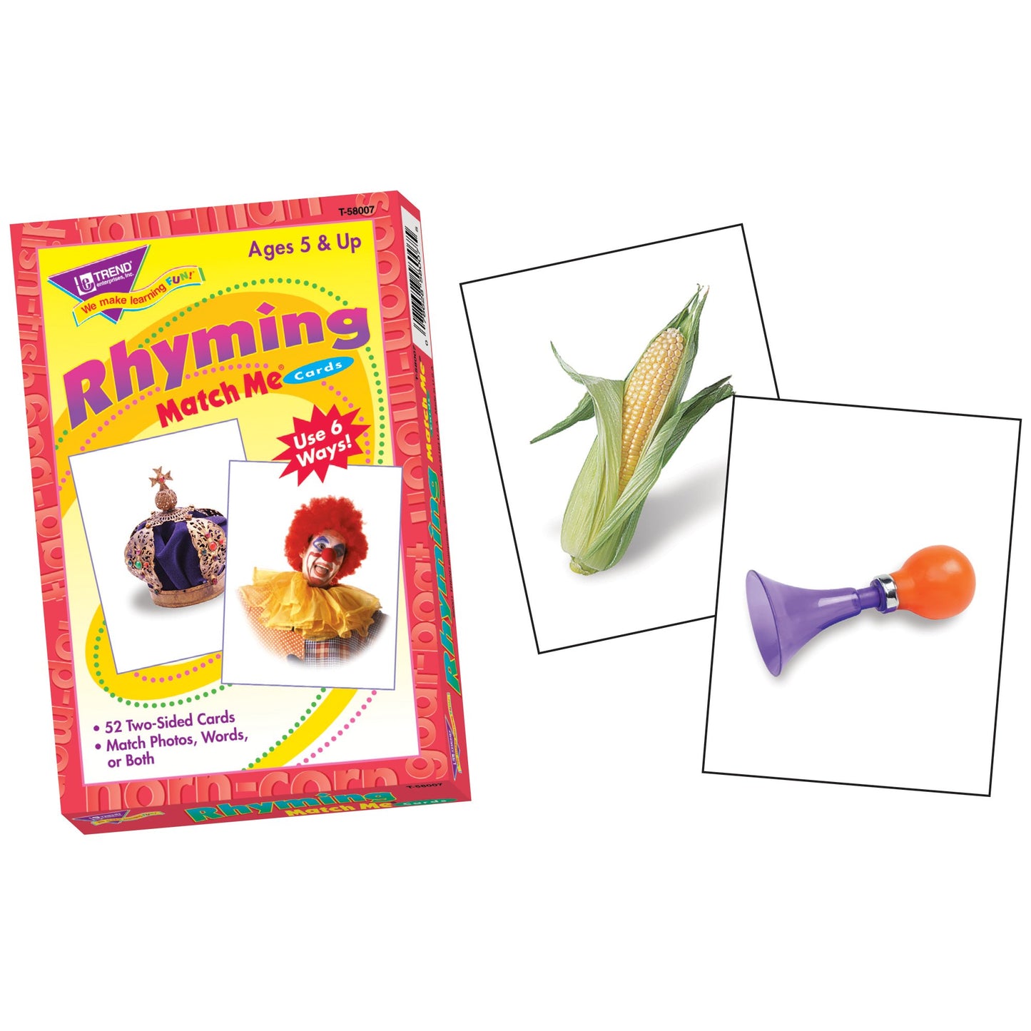 Trend Enterprises, Inc. Rhyming Words Match Me Cards