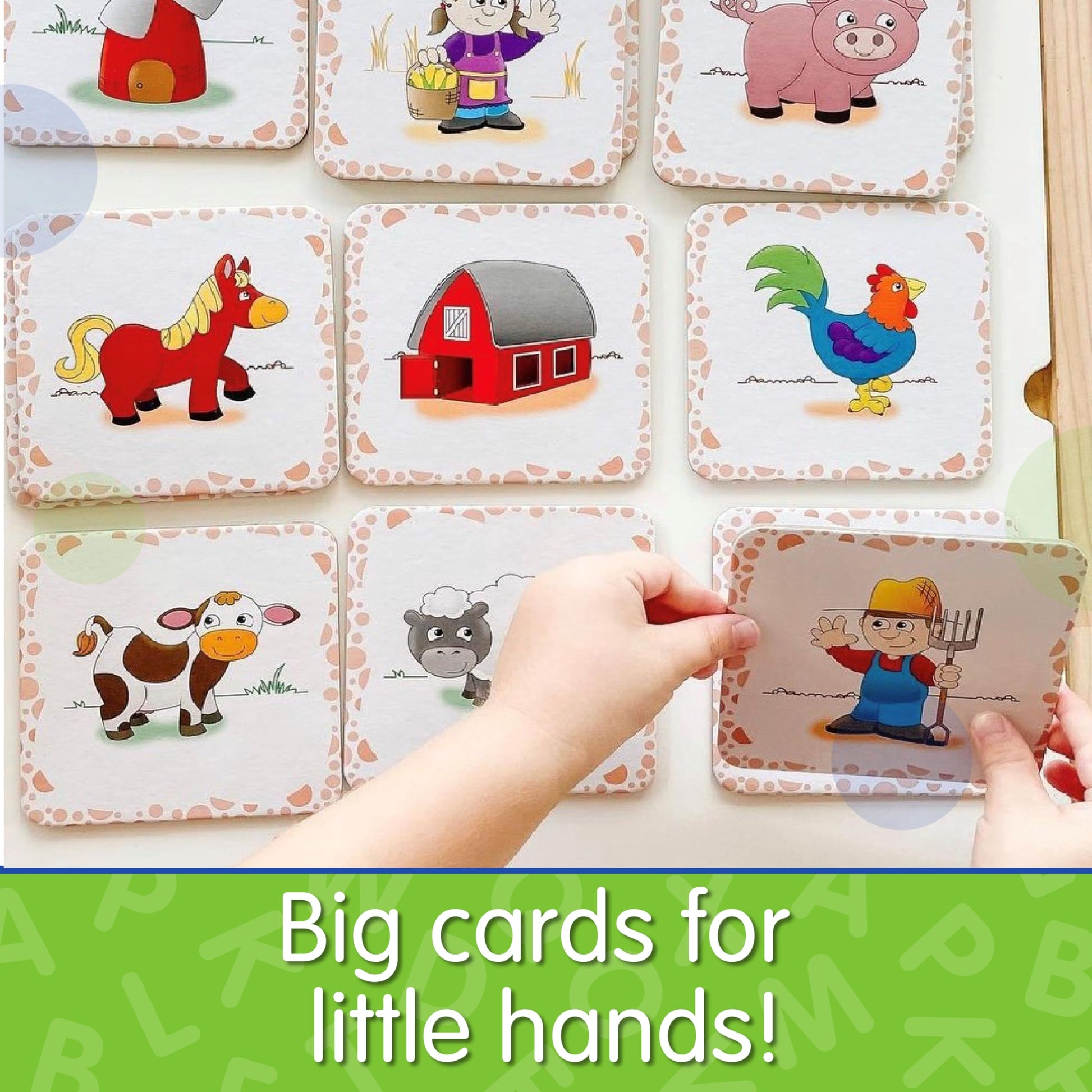The Learning Journey My First Memory Game - Farm Memory - 20 Card Matching Memory Game - Educational Toddler Gifts for Boys & Girls Ages 2 and Up