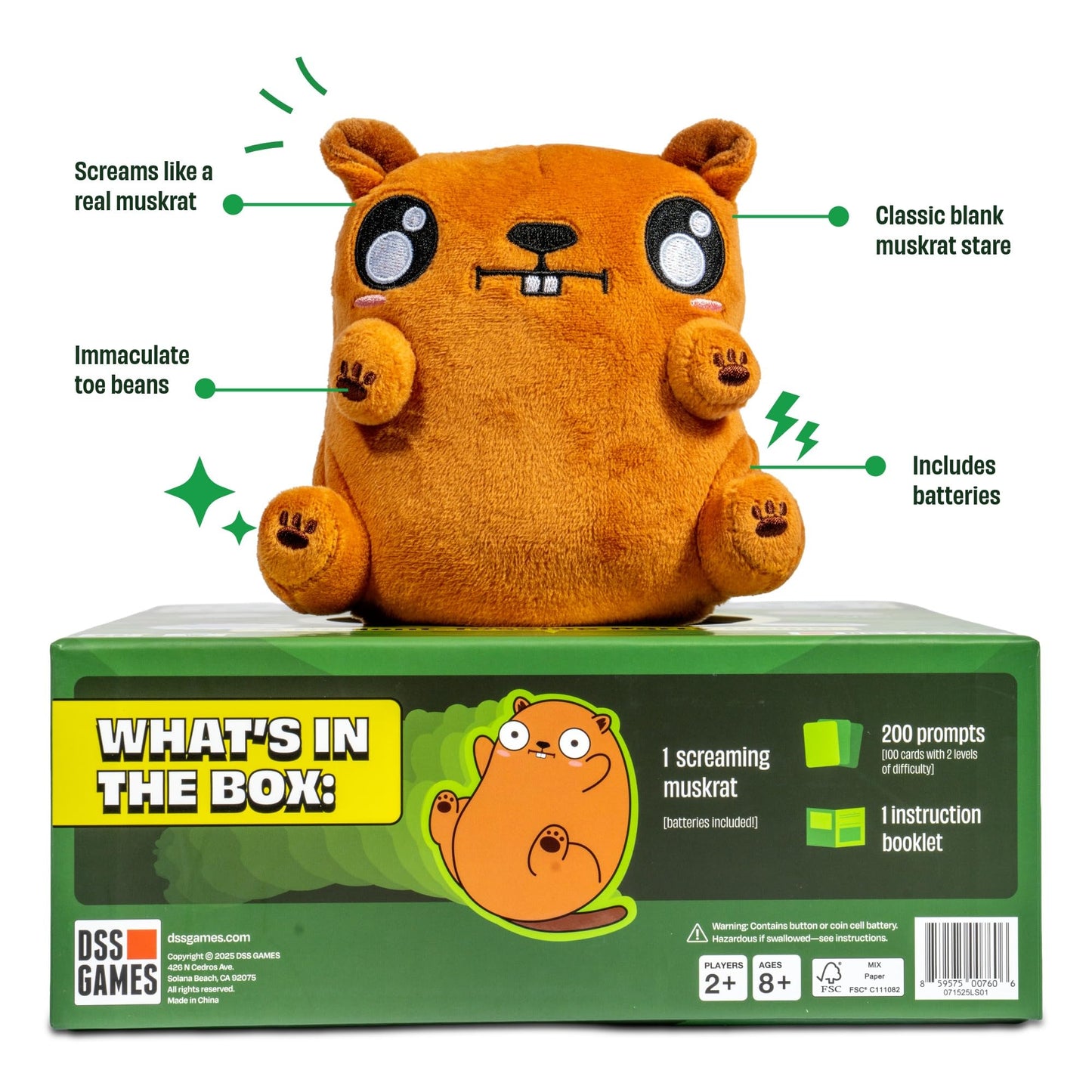 Gimme That Muskrat | A Rodent Tossing Party Game | Fun for Adults & Kids