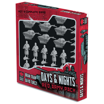 Mighty Boards: Days & Nights: Red Army Pack - Expansion Add On - 28 Miniatures & Card Pack, Board Game Accessory, for Nights of Fire & Days of Ire
