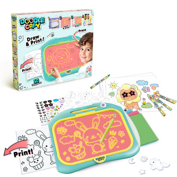 Canal Toys Doodle Copy - Reusable Doodle & Drawing Pad for Kids - Create, Trace and Draw, Print and Color; 50 templates