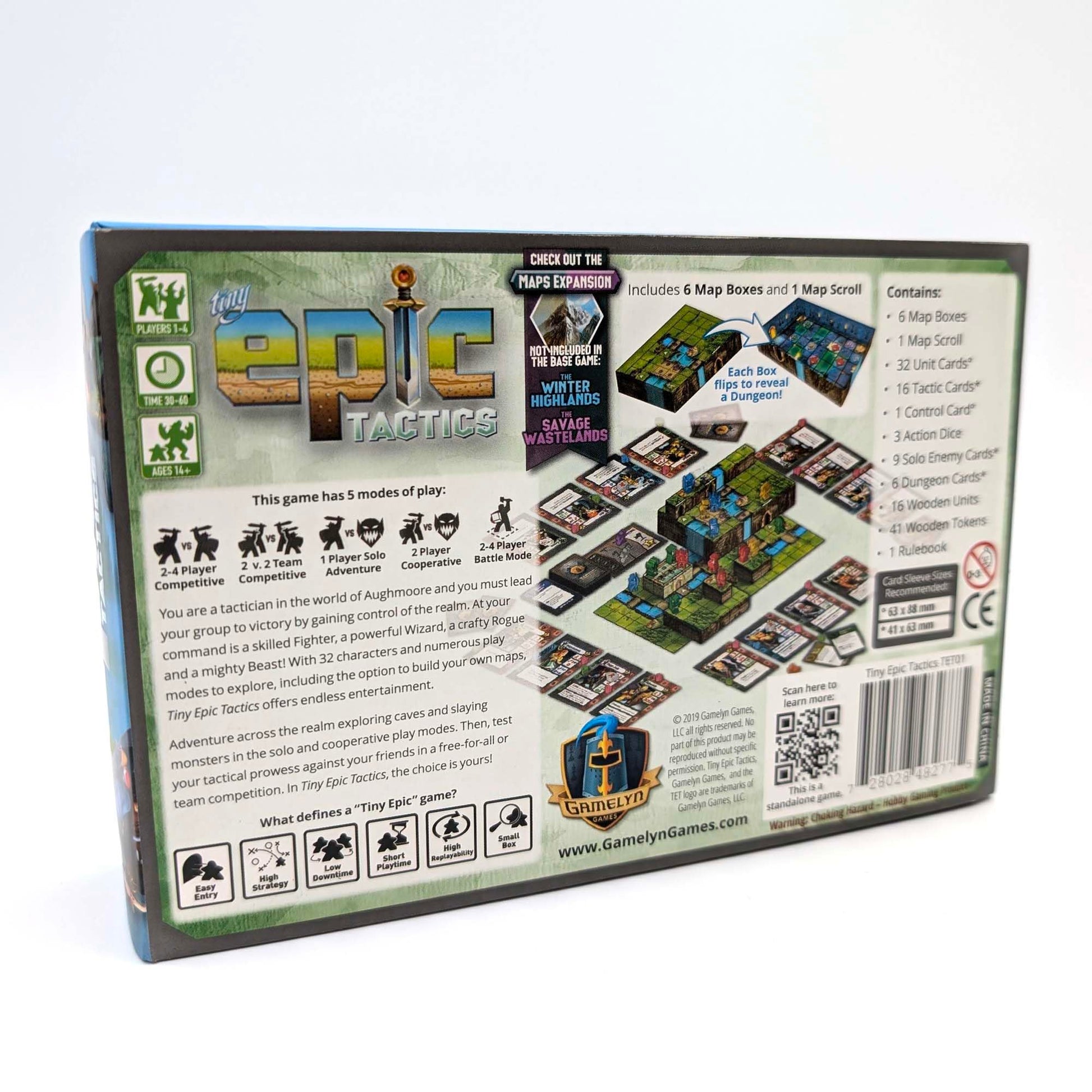 Tiny Epic Tactics Deluxe - Strategic Battle Royal Combat Board Game, 1-4 Players, Ages 14+, Modular 3D Terrain & Exclusive Content