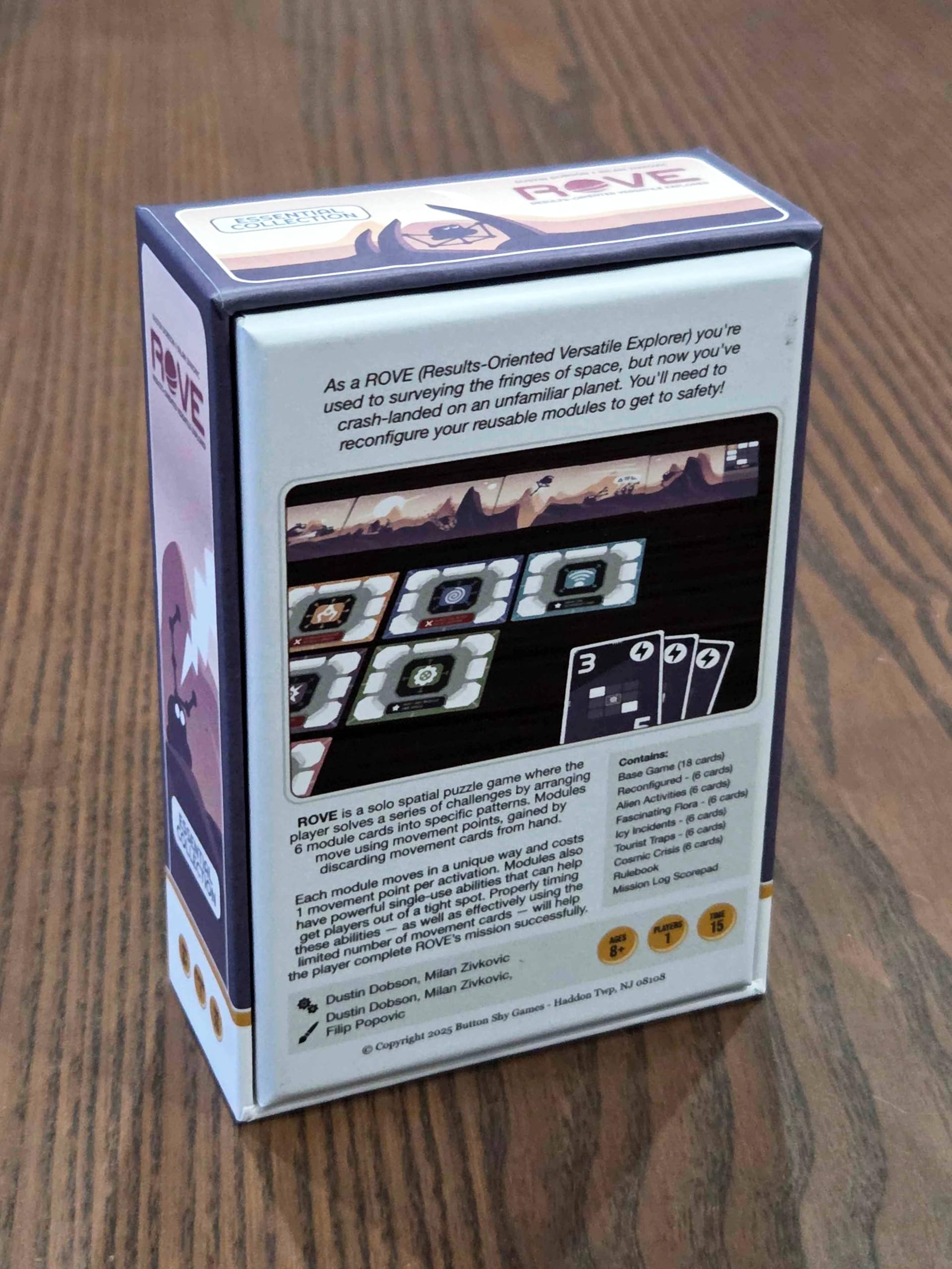 Rove by Button Shy Games | for Ages 8+ | 1 Player Game | 15 Minute Playing Time | Modular Robot Strategy Game with Base Game & 6 Expansions