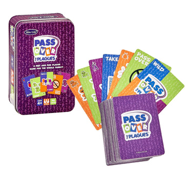 Pass Over The Plagues Game by Rite Lite Passover Gifts Jewish Pesach Seder Holiday Party Favors Fun Card Game in Collectible Tin for Family Game Night