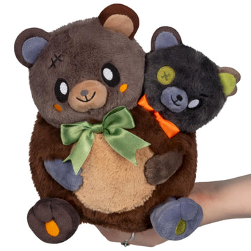 Squishable - Mini Two - Headed Bear - Spooky Collection - 9 in - Soft Toy Collectible Stuffed Animal