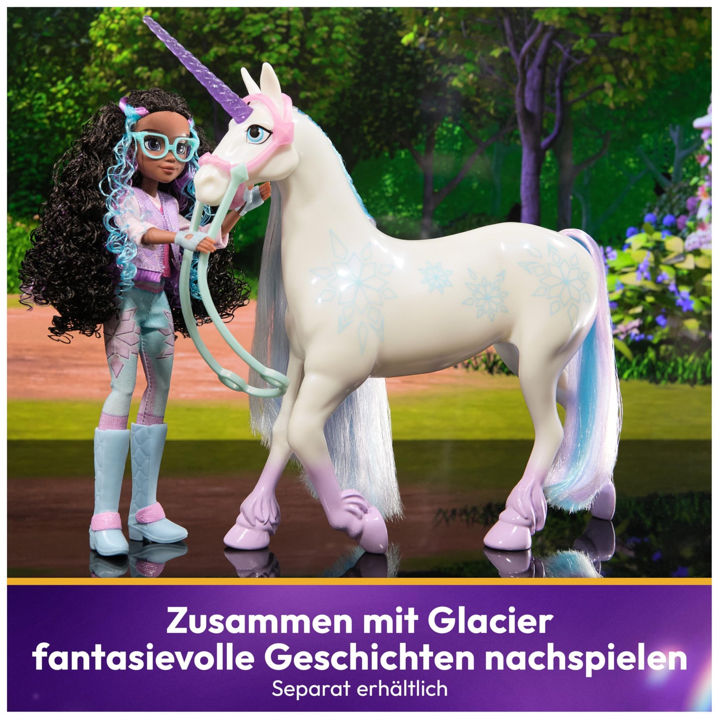 Unicorn Academy, Layla Doll with 5 Accessories, 9.5”, Dolls & Unicorn Toys for Girls Ages 4 and up