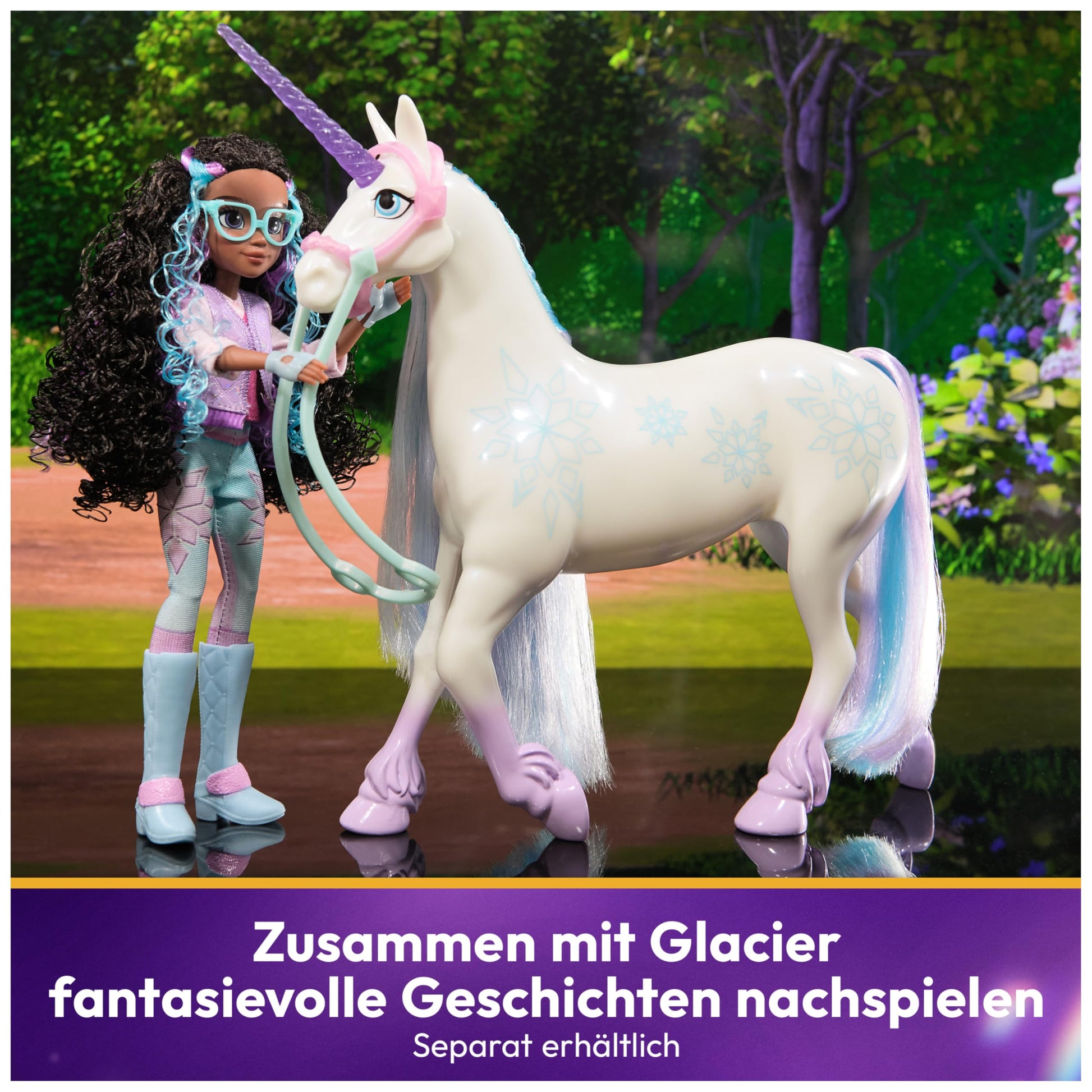Unicorn Academy, Layla Doll with 5 Accessories, 9.5”, Dolls & Unicorn Toys for Girls Ages 4 and up