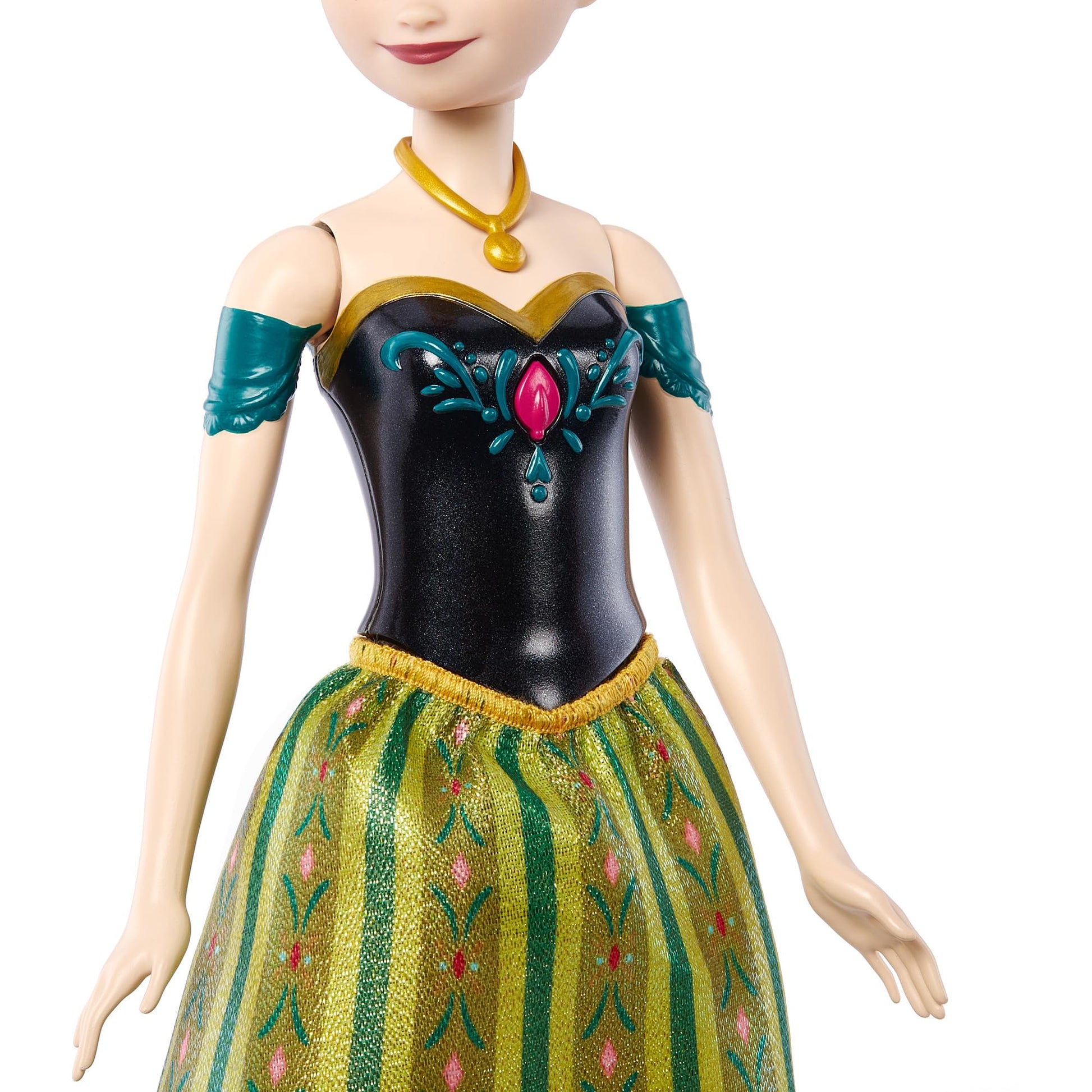Mattel Disney Anna Frozen Singing Doll with Iconic Outfit and Song Renewal from Disney Frozen Movie in Languages: English, French, German, Italian