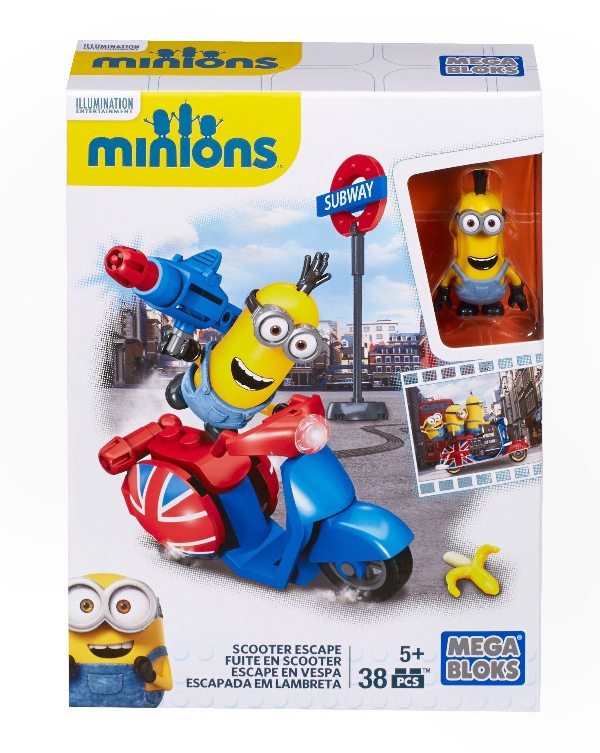 Minions Toys Mega Bloks Minion Movie Scooter Escape